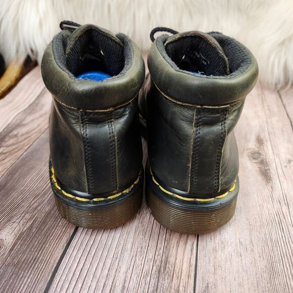 Vtg Dr Martens #8057 Y2K Chunky leather Oxford lace-up low-top‎ shoes M5 L6 - Picture 5 of 12